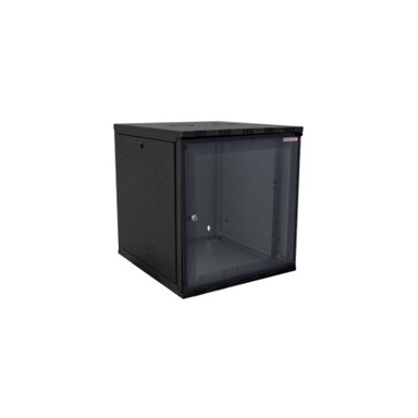 CANOVATE Zidni ormar s bočnim pločama koje se mogu otvoriti izvana Eco WEO-9-12F5F, 19", 12U, 540x550x588, crni